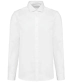 Men's Long-Sleeved Poplin Shirt White