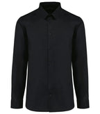 Men's Long-Sleeved Poplin Shirt Black