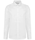 Men's Long-Sleeved Twill Shirt White