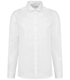 Men's Long-Sleeved Twill Shirt White