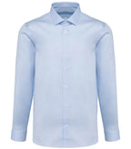 Men's Long-Sleeved Twill Shirt EssentialLightBlue