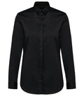 Ladies' Long-Sleeved Twill Shirt Black