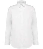 Ladies' Long-Sleeved Twill Shirt White