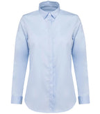 Ladies' Long-Sleeved Twill Shirt EssentialLightBlue