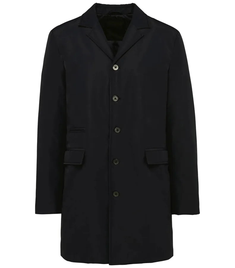Men's Structured Trenchcoat Black