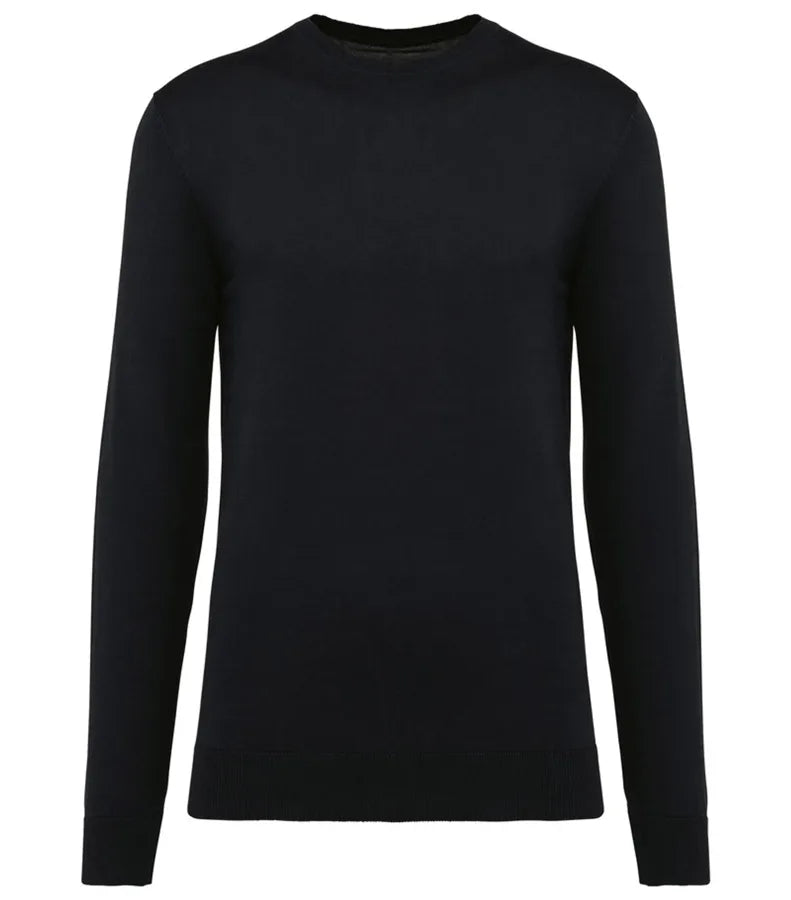 Men's Crew Neck Supima® Jumper Black