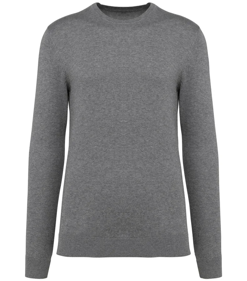 Men's Crew Neck Supima® Jumper GreyHeather