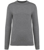 Men's Crew Neck Supima® Jumper GreyHeather