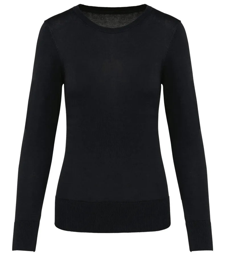 Ladie's Crew Neck Supima® Jumper Black