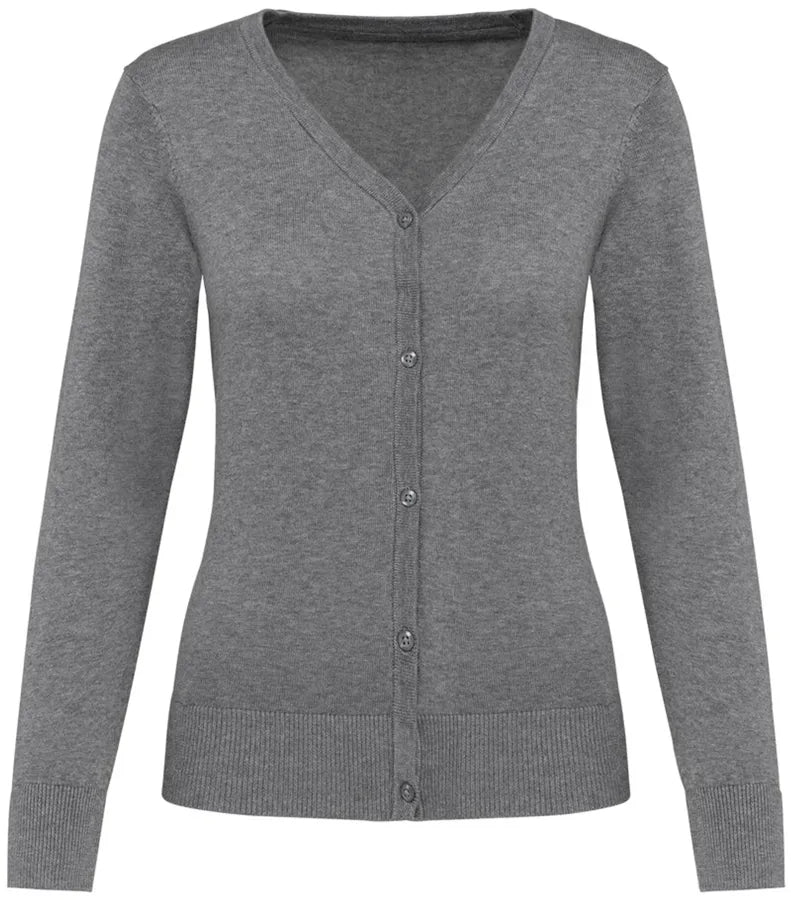 Women Supima® Cardigan GreyHeather