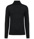 Men's Roll-Neck Merino Jumper Black