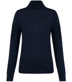Ladies' Roll-Neck Merino Jumper DeepNavy