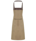 Espresso Bib Apron Khaki/Brown