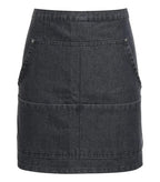 Jeans stitch denim waist apron BlackDenim
