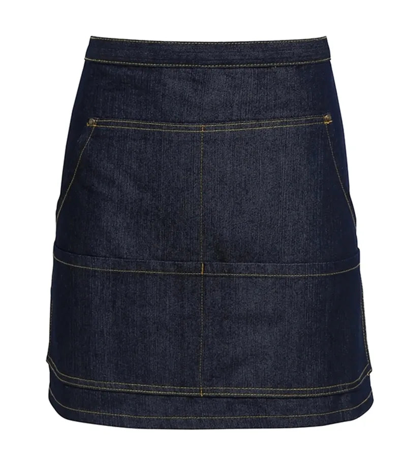 Jeans stitch denim waist apron IndigoDenim