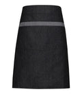 Domain contrast denim waist apron BlackDenim