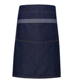 Domain contrast denim waist apron IndigoDenim