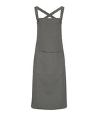 Cross Back Barista Bib Apron DarkGrey