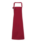 Calibre heavy cotton canvas bib apron Burgundy