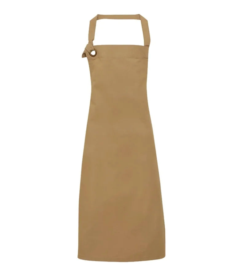 Calibre heavy cotton canvas bib apron Khaki