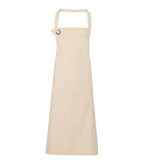 Calibre heavy cotton canvas bib apron Natural