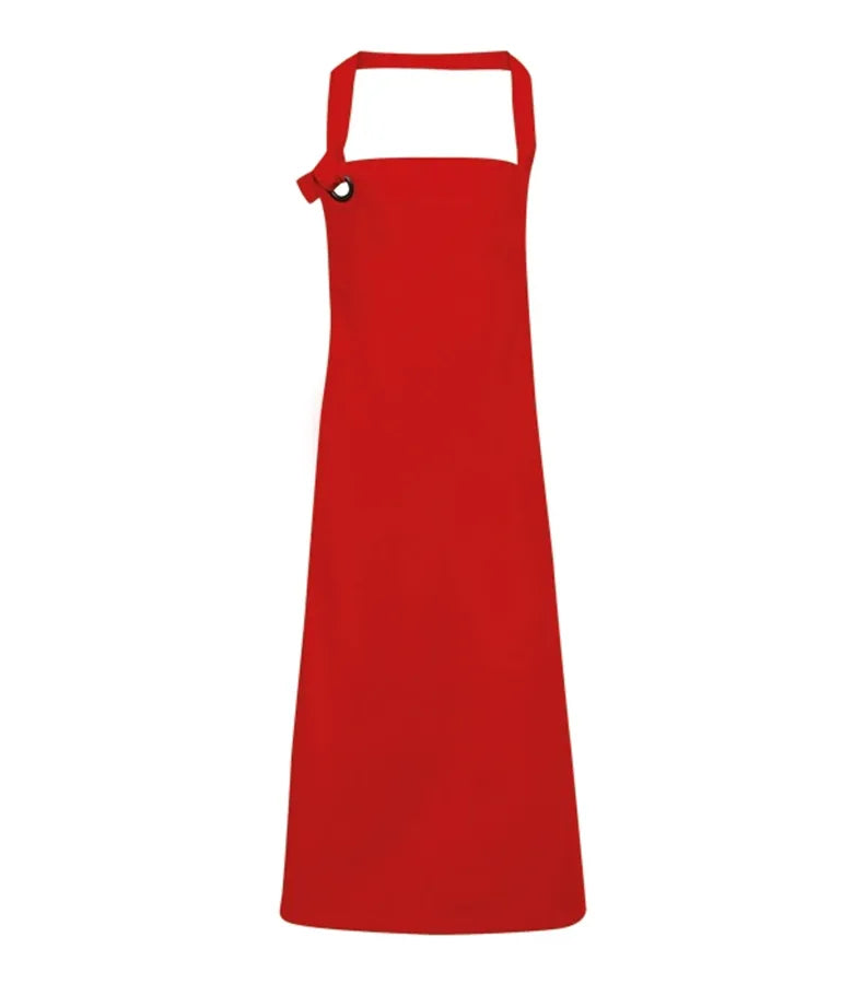 Calibre heavy cotton canvas bib apron Red