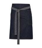 Division waxed-look denim waist apron IndigoDenim