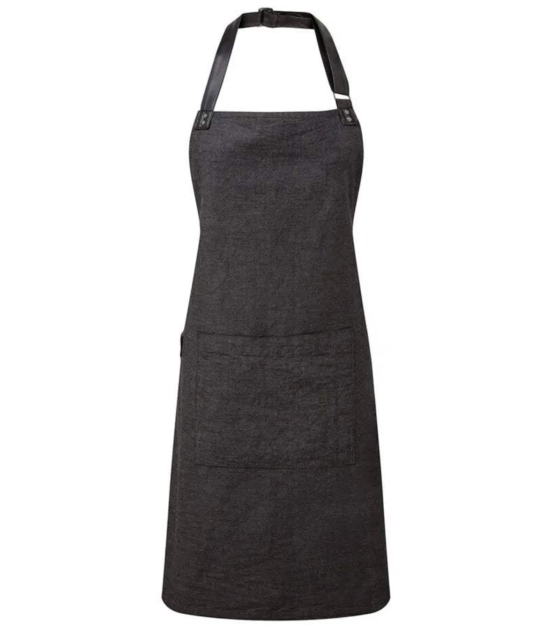 Annex Oxford Bib Apron Black