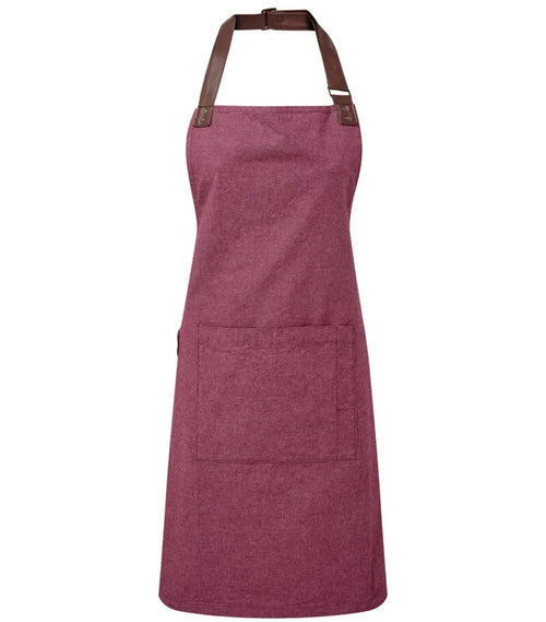Annex Oxford Bib Apron Burgundy