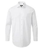 Men's Stretch Fit Cotton Poplin Long Sleeve Shirt White