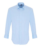 Men's Stretch Fit Cotton Poplin Long Sleeve Shirt PaleBlue