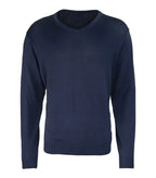 V-neck knitted sweater Navy