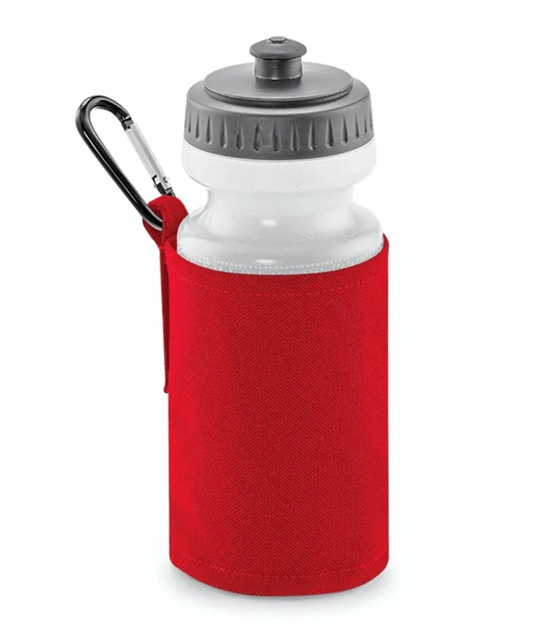 Water Bottle and Holder ClassicRed
