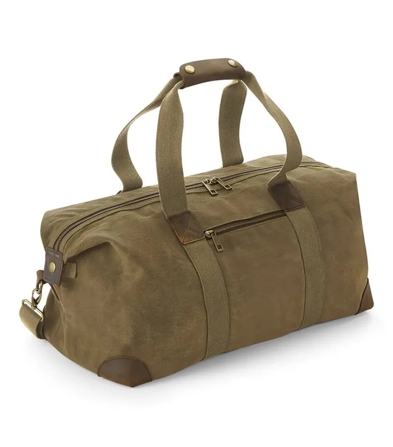 Heritage Waxed Canvas Holdall DesertSand