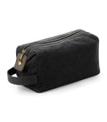 Heritage Waxed Canvas Wash Bag Black