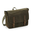 Heritage Waxed Canvas Messenger OliveGreen