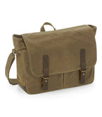 Heritage Waxed Canvas Messenger DesertSand