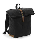 Heritage Waxed Canvas Backpack Black