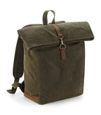 Heritage Waxed Canvas Backpack OliveGreen