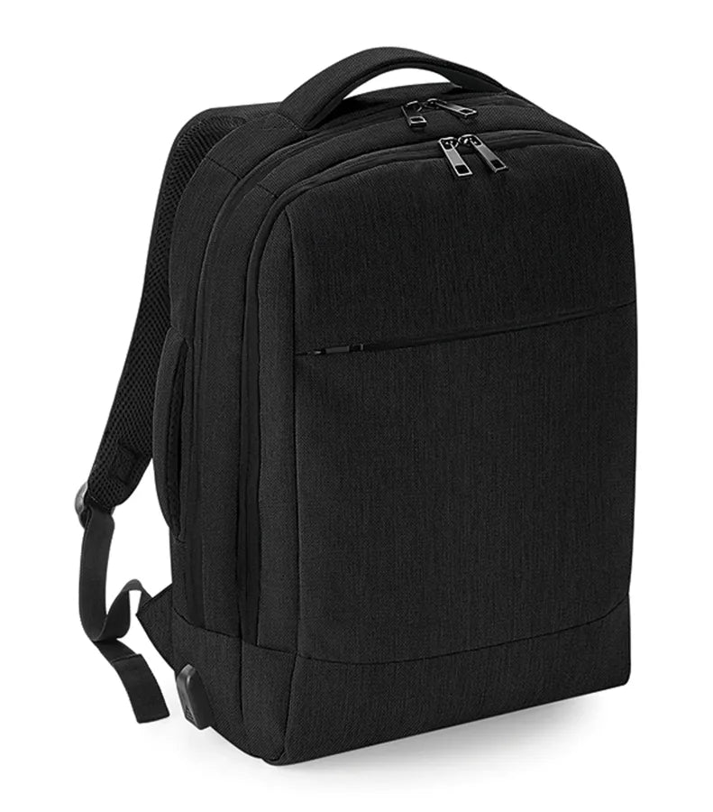Q-Tech Charge Convertible Backpack Black