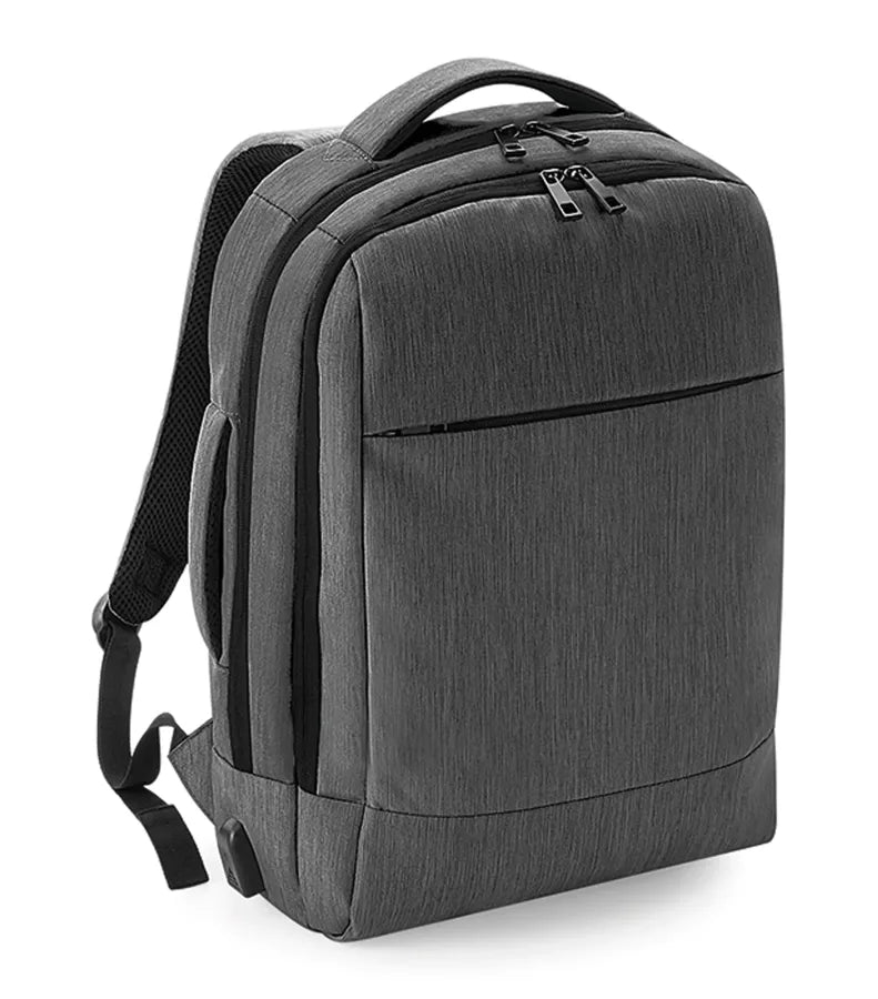 Q-Tech Charge Convertible Backpack GraniteMarl