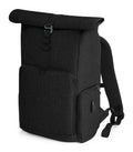 Q-Tech Charge Roll-Top Backpack Black