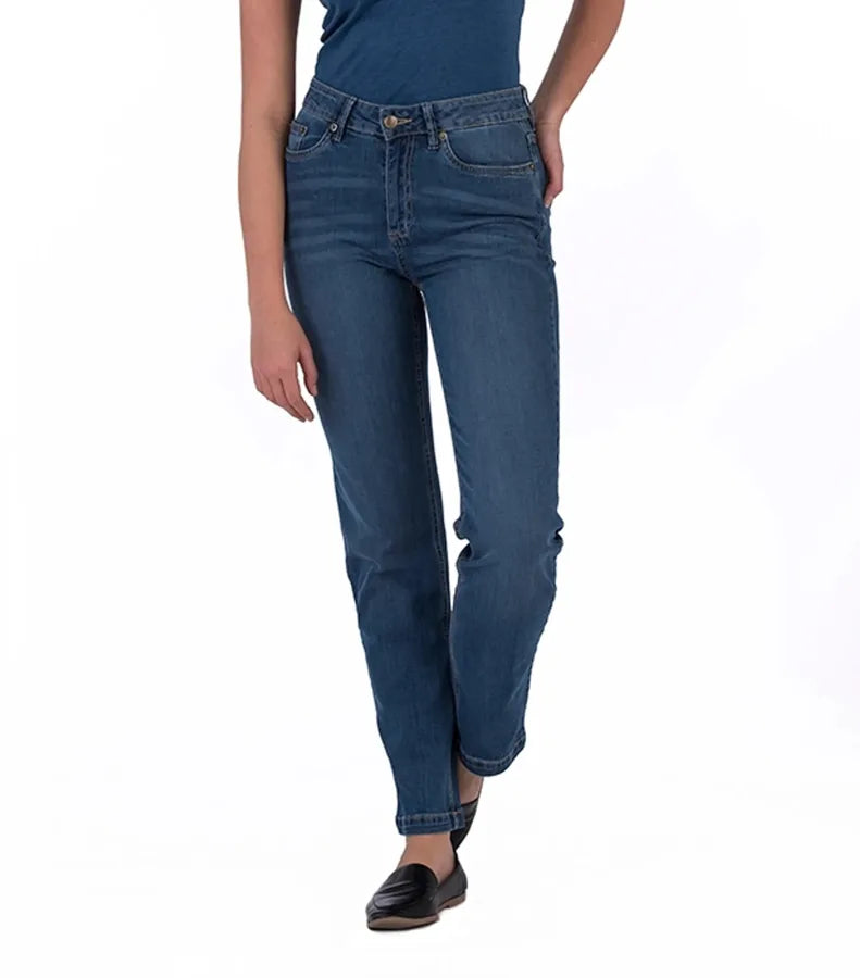 Katy Straight Jeans MidBlueWash