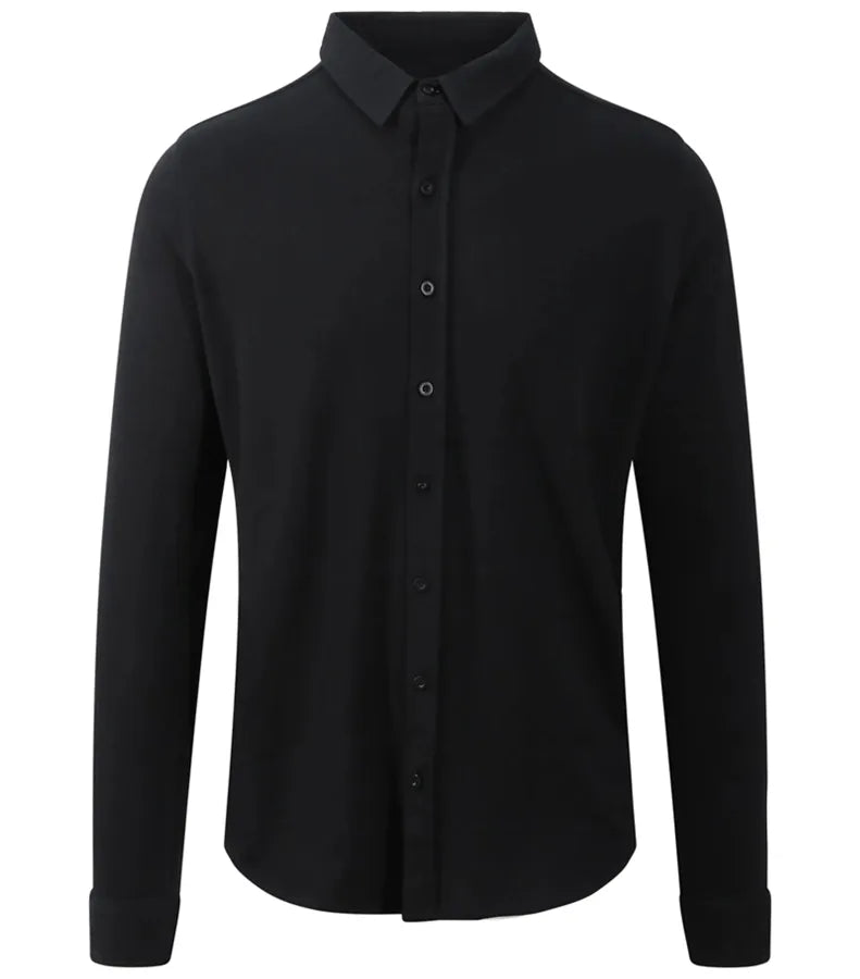 Oscar Knitted Shirt Black