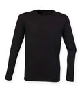 Men`s Feel Good Long Sleeved Stretch T Black