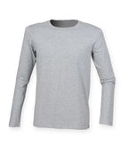 Men`s Feel Good Long Sleeved Stretch T HeatherGrey