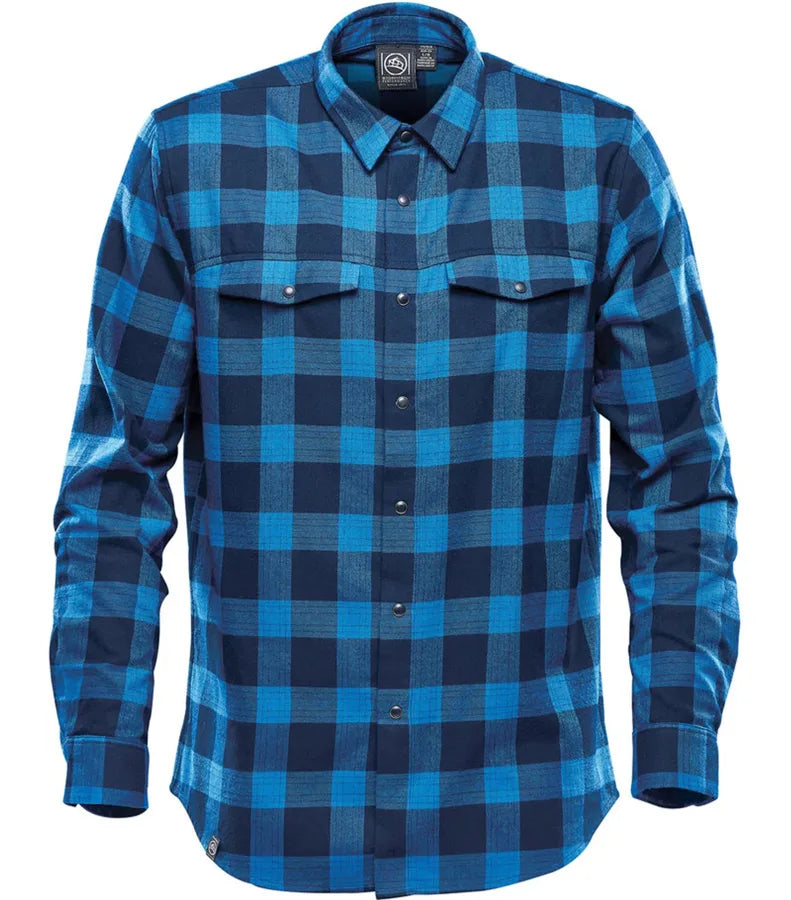 Logan Snap Front Shirt RoyalPlaid