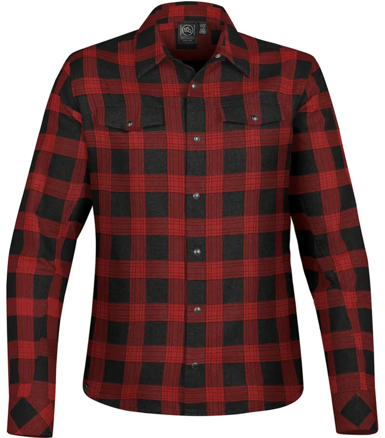 Women´s Logan Snap Front Shirt Black/RedPlaid