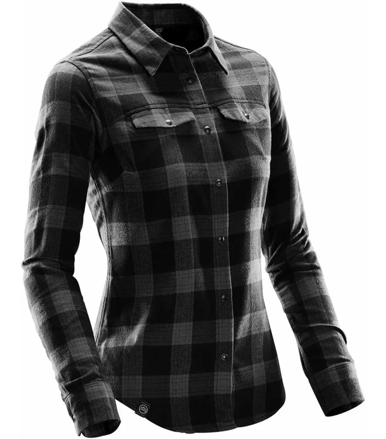Women´s Logan Snap Front Shirt CarbonPlaid