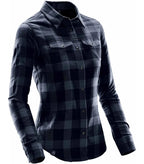 Women´s Logan Snap Front Shirt NavyPlaid